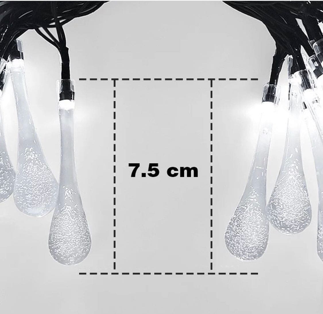 20 Bulbs Water Drop Fairy LED Lights, Lighting Battery Operated Waterproof Lamp, LED Holiday Lamp 20 Bulbs Water Drop Fairy LED Lights, Lighting Battery Operated Waterproof Lamp, LED Holiday Lamp